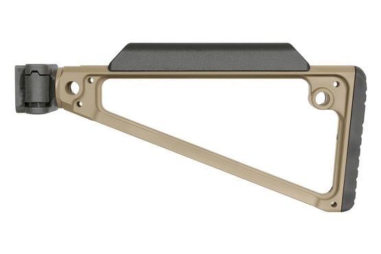 Midwest Industries Triangle Side Folding Stock with FDE anodized finish